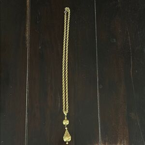 Monet Gold Teardrop Pendant Necklace